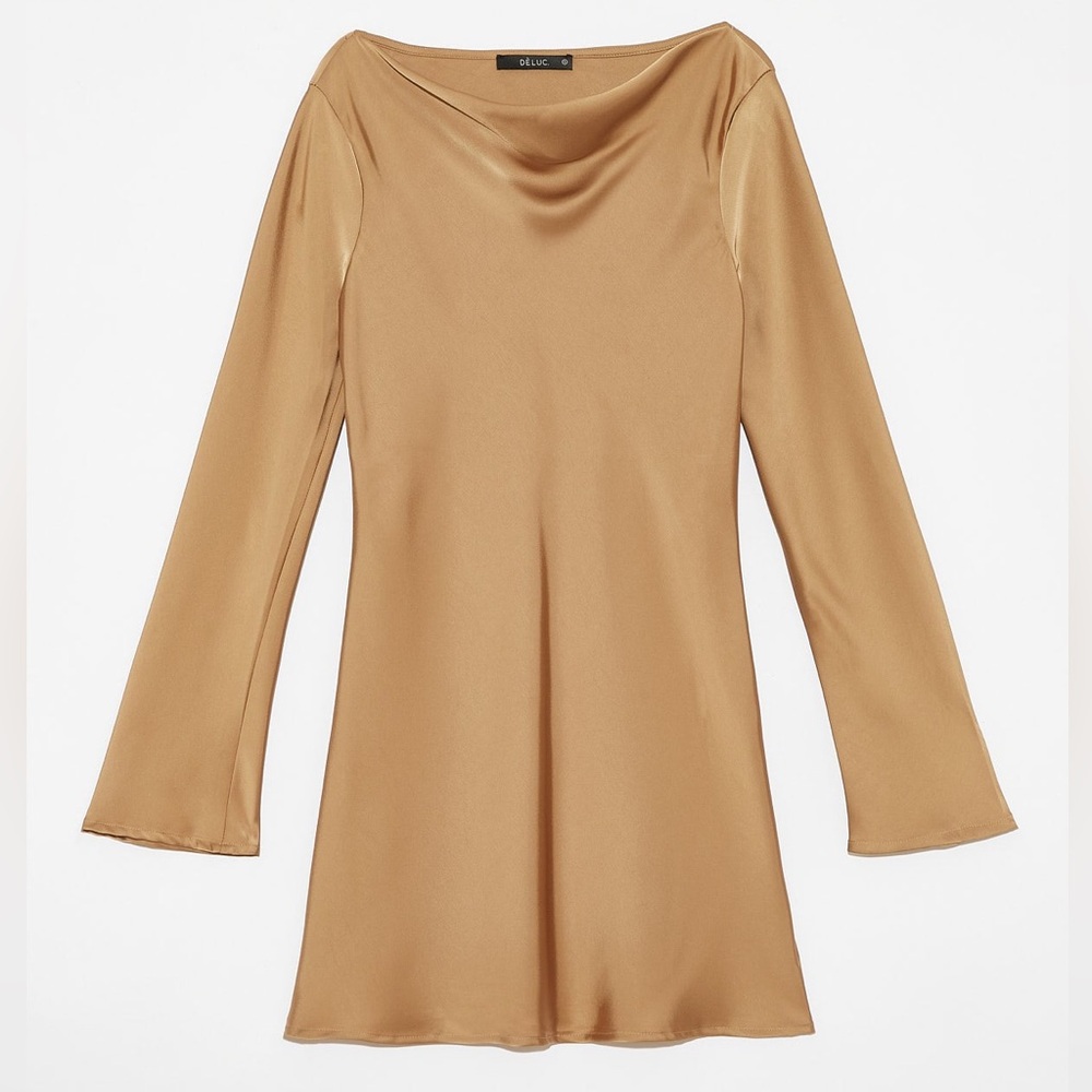 Deluc Tan Long Sleeve Dress